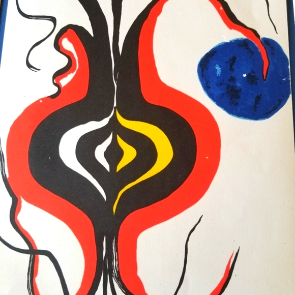 ALEXANDER CALDER 15X11 lithograph 1966 "ONION BULB" coa - Picture 3 of 5